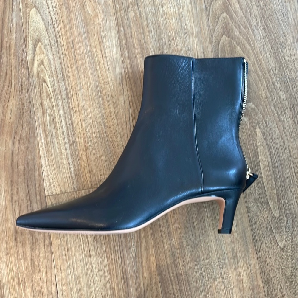 J Crew Stevie Ankle Boot in Black Leather